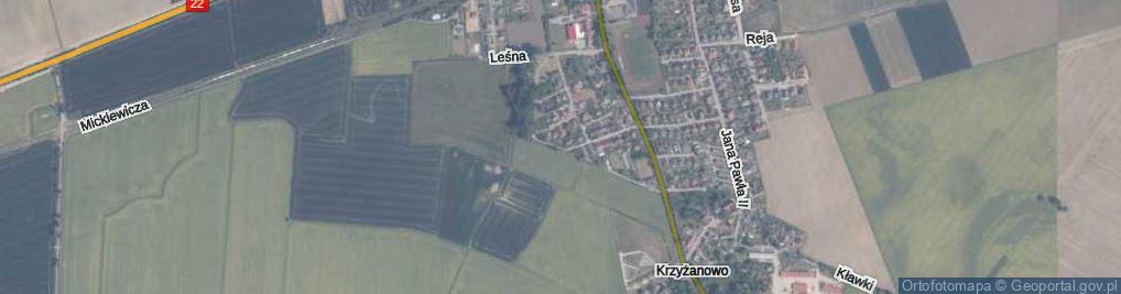 Zdjęcie satelitarne Akacjowa ul.